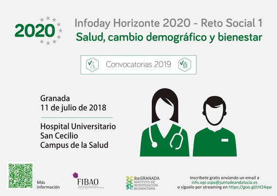 Infoday H2020 - Reto Social 1: Salud, cambio demográfico y bienestar