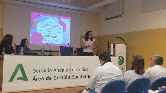 FIBAO realiza una sesión informativa a los profesionales del Área de Gestión Sanitaria Norte de Jaén sobre la convocatoria de financiación de Investigación, Desarrollo e Innovación en Biomedicina y en Ciencias de la Salud en Andalucía 2025