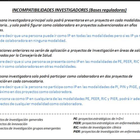 Consulta las incompatibilidades de la Convocatoria de Consejería de Salud y Familias 2019