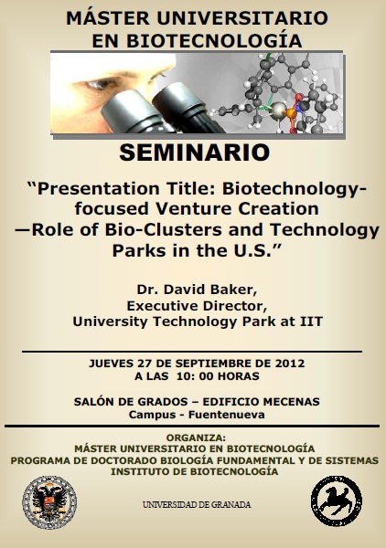 FIBAO invita a Dr. David Baker para una conferencia en Granada sobre la creación de empresas de biotecnología